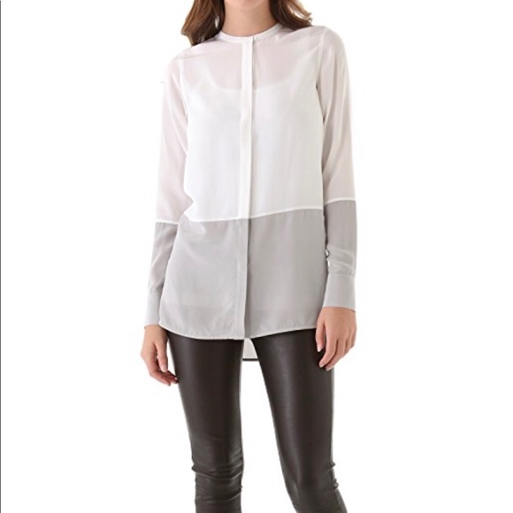 Vince Tops - Vince Colorblock Button Front Blouse Size 4–B5